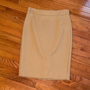 J. Crew Tan Pencil Skirt
